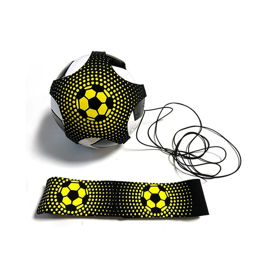 Football Kick Throw Solo Practice Adjustable Waist Belt Soccer Ball