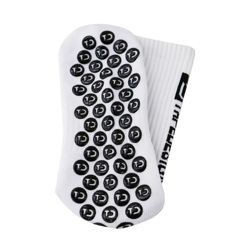 6Pairs/Lot New ANTI SLIP Tapedesign Football Socks Mid Calf Non-Slip