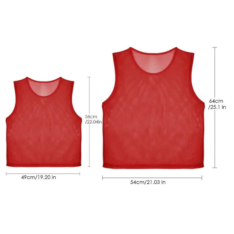 12 PCS Children Kid Quick Drying Basketball Jersey Team Sports