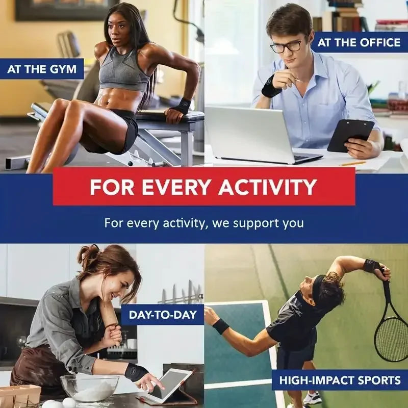 Adjustable Wrist Brace Perfect for Women & Men Support Wrap Strap Hand