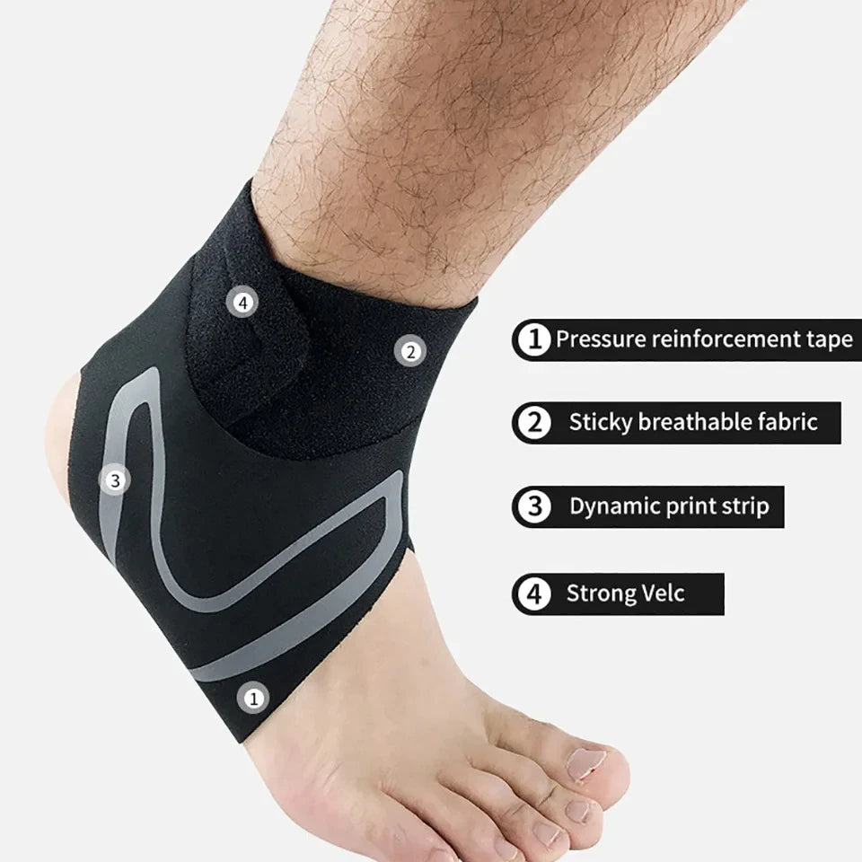 GOBYGO 1Pcs Fitness Sports Ankle Protectors Pressurized Anti-sprain