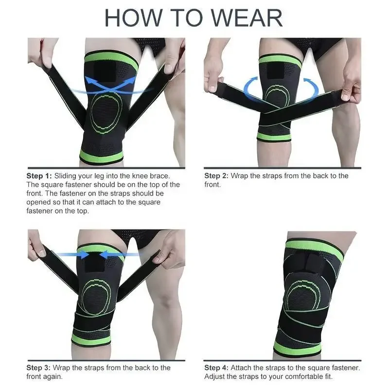 Band Compression Exercise, Fitness Knee Pads, Running, Mountaineering,