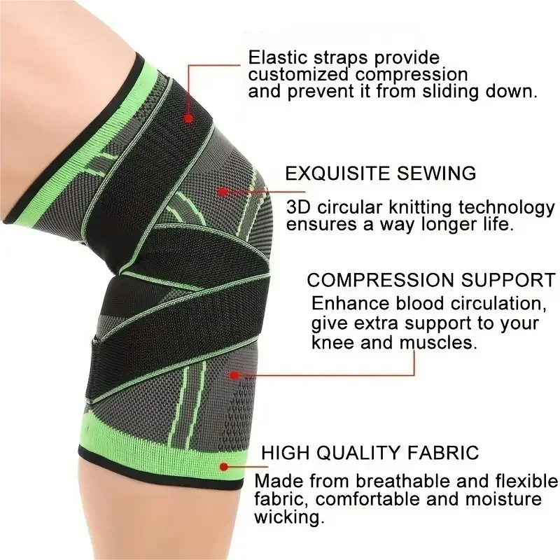 Band Compression Exercise, Fitness Knee Pads, Running, Mountaineering,