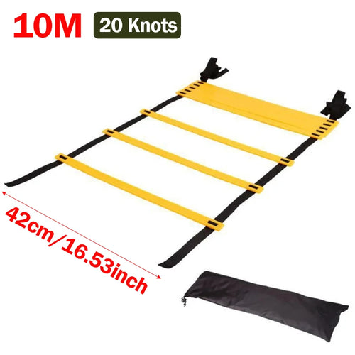 Agility Ladder Nylon Straps Soccer Football Speed Training Ladder