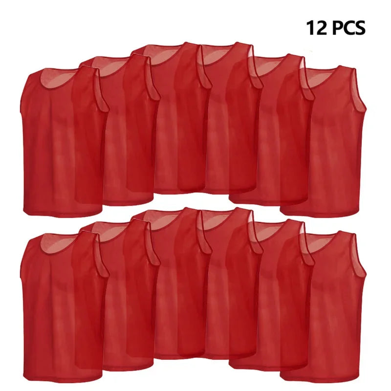 12 PCS Children Kid Quick Drying Basketball Jersey Team Sports