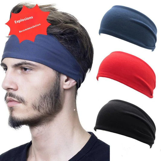 Men's Sports Headband Sweat-absorbing and Anti Sweating Band Running