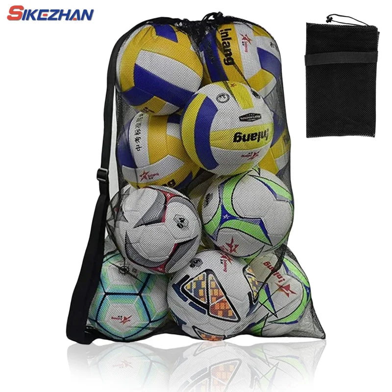 Mesh Soccer Ball Bag Extra Large Drawstring Basketball Storage Bag
