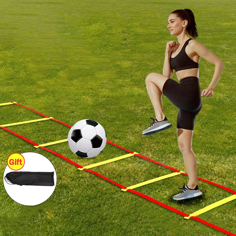 Agility Ladder Nylon Straps Soccer Football Speed Training Ladder