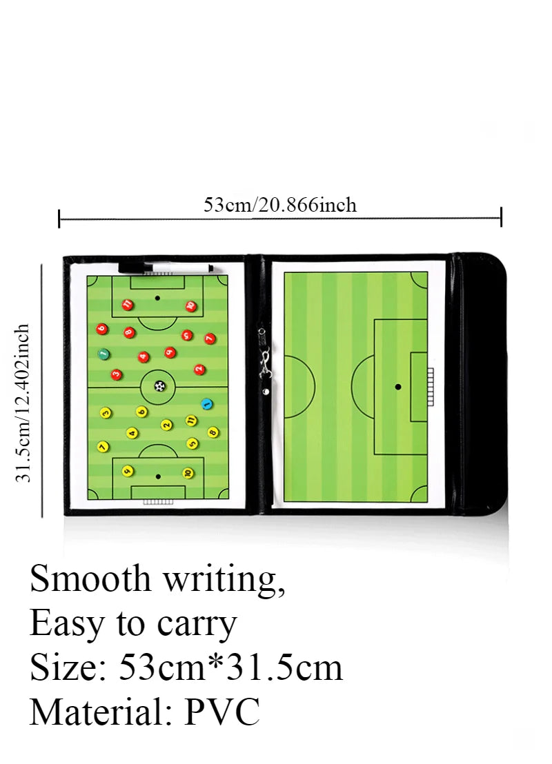 54cm Foldable Magnetic Tactic Board Soccer Coaching Coachs Tactical